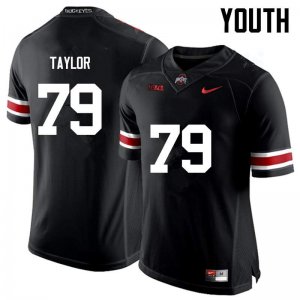 Youth Ohio State Buckeyes #79 Brady Taylor Black Nike NCAA College Football Jersey Sport MCH6744WC